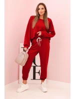 Komplet mikina + kalhoty máslo bordový Komplet mikina + kalhoty máslo bordový