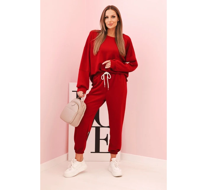 Komplet mikina + kalhoty máslo bordový Komplet mikina + kalhoty máslo bordový