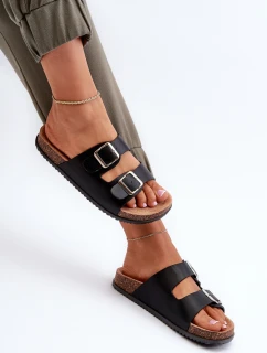 Dámské žabky s přezkami Černé model 21653006 - Boto