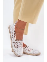 Dámské krajkové espadrilky bílé model 21701553 - Boto Dámské krajkové espadrilky bílé model 21701553 - Boto