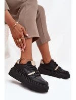 Dámské Sneakersy Na Platformě Big Star SS274360 Černé Dámské Sneakersy Na Platformě Big Star SS274360 Černé