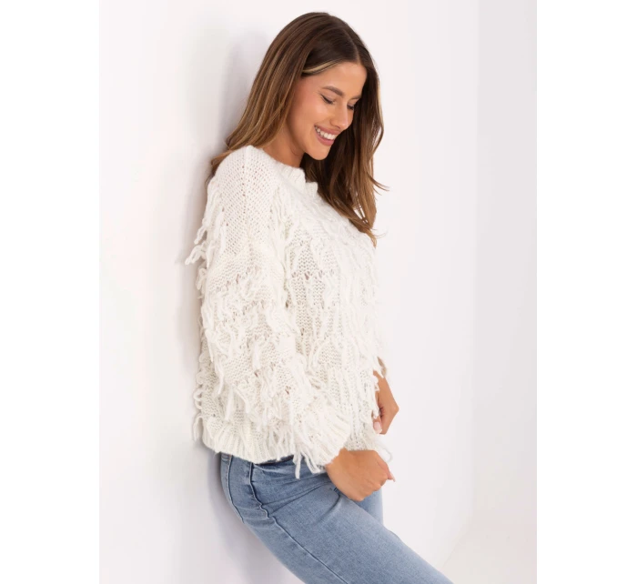 Sweter MI SW model 21314456 ecru - FPrice Sweter MI SW model 21314456 ecru - FPrice