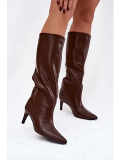 Kozačky na podpatku model 221147 Step in style