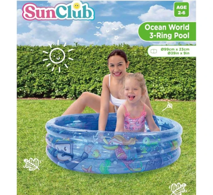 DĚTSKÁ KOŠILKA 3 RING OCEAN 99x23CM 51031