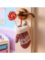 DÁRKOVÁ VISAČKA 12CM ŠEDÁ