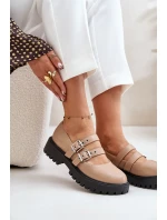 Dámské Polobotky S Pásky Eko Kůže model 21671057 - Boto