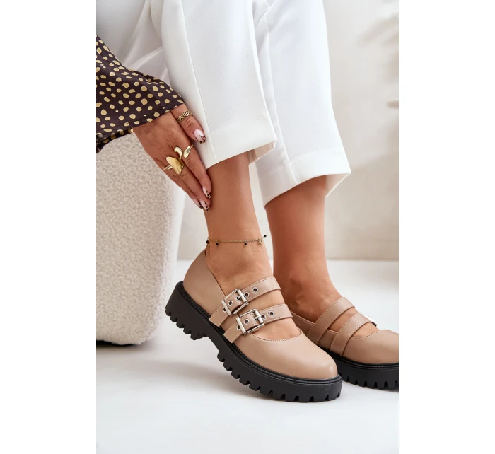 Dámské Polobotky S Pásky Eko Kůže model 21671057 - Boto