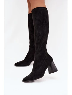 Kozačky na podpatku  model 219590 Step in style