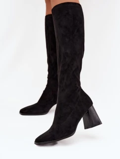 Kozačky na podpatku  model 219590 Step in style