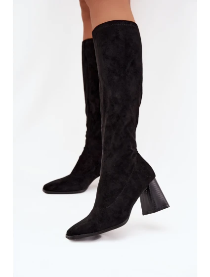 Kozačky na podpatku  model 219590 Step in style