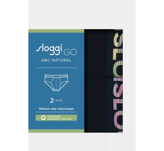 sloggi men GO ABC Natural B Midi 2P - BLACK - SLOGGI BLACK - SLOGGI