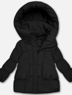 Černá péřová dámská oversize bunda S'West (B8539-1)