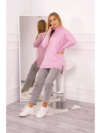 model 18745570 svetr fialový - K-Fashion