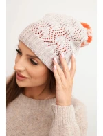 Fleecová čepice Marta K231 ecru