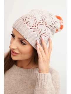 Fleecová čepice Marta K231 ecru