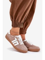 Kopačky Sportovní Boty Z Semiše Béžové model 21690645 - VINCEZA