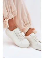 Dámské Tenisky Na Platformě Z Eko Kůže Big Star RR274A295 Bílé Dámské Tenisky Na Platformě Z Eko Kůže Big Star RR274A295 Bílé