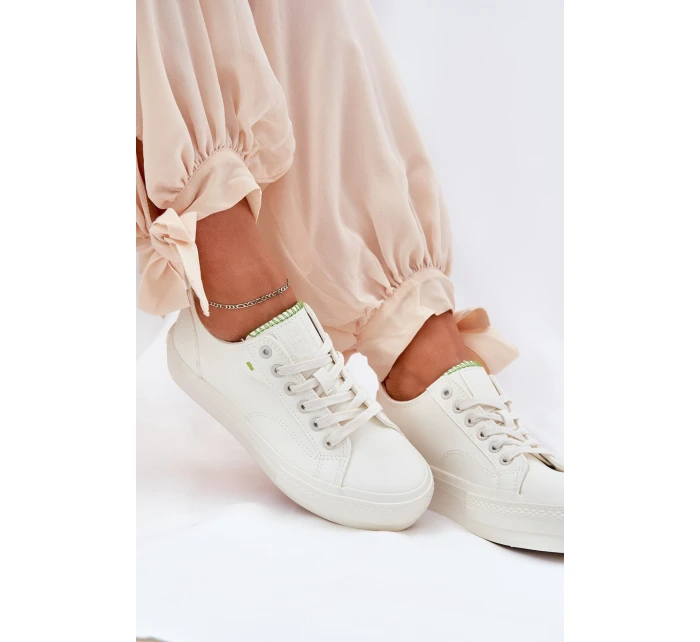 Dámské Tenisky Na Platformě Z Eko Kůže Big Star RR274A295 Bílé Dámské Tenisky Na Platformě Z Eko Kůže Big Star RR274A295 Bílé