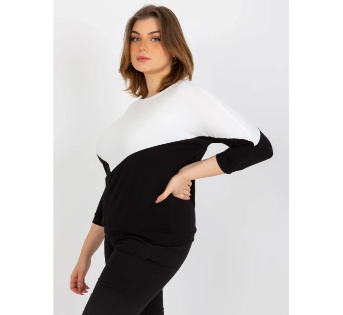 Dámská halenka RV BZ 8462.40P bílá a černá - FPrice