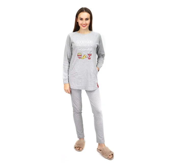 Dámské pyžamo FA6881PB šedá - Noidinotte