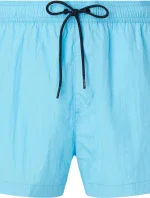 Pánské plavky Short Drawstring Swim Shorts CK Nylon KM0KM00868CU8 modrá - Calvin Klein
