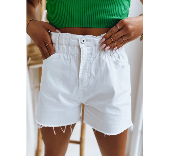 Dámské džínové šortky CHLOE white FashionStreet SY0296