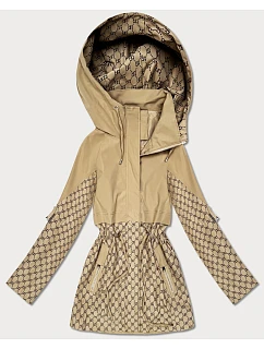 Dámská bunda se stahovací šňůrkou v pase Goodlookin sand (KK60414-2#)