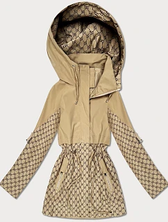 Dámská bunda se stahovací šňůrkou v pase Goodlookin sand (KK60414-2#)