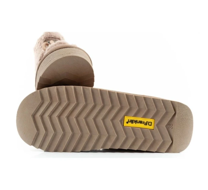 snow boots winter  brown high dámské model 21395346 - D.Franklin