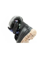 Lee Cooper zimní sněhule dětské zateplené sněhule pro dívky černé