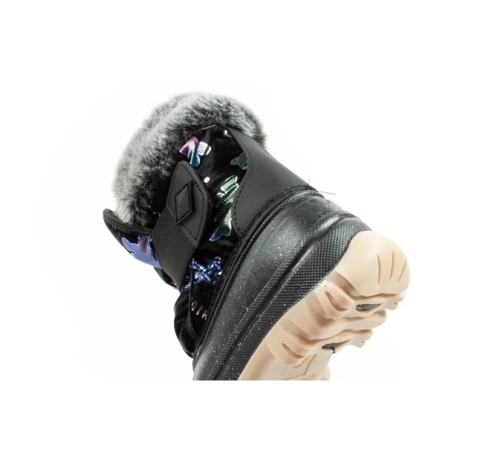 Lee Cooper zimní sněhule dětské zateplené sněhule pro dívky černé