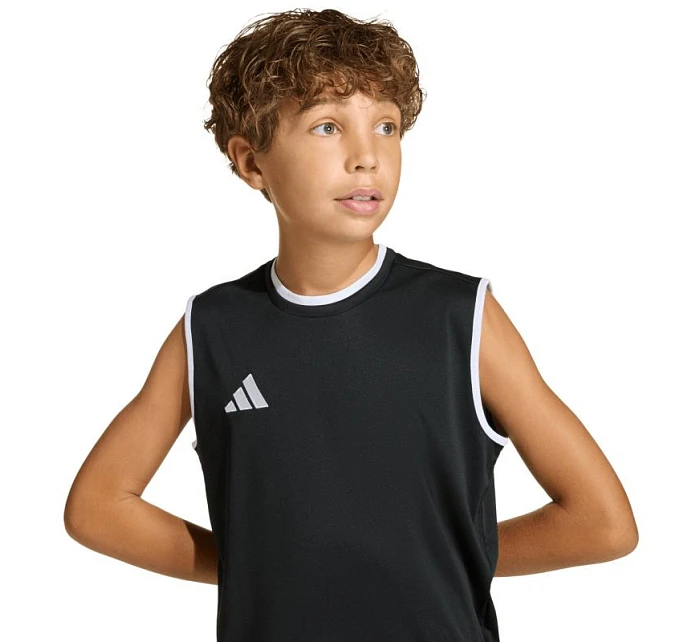 Adidas Entrada 26 dětské tričko bez rukávů černé KB3933 Adidas Entrada 26 dětské tričko bez rukávů černé KB3933