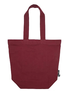 Neutral O 90053 Taška z bio fairtrade bavlny se zipem 77.0053 bordeaux