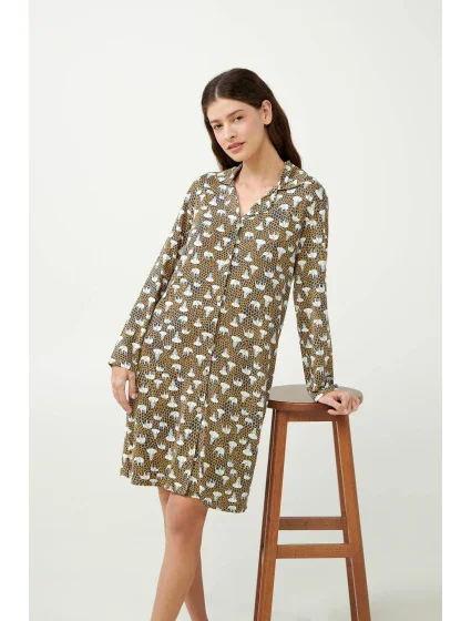 Noční košile na knoflíky s potiskem   model 20515650 - Vamp