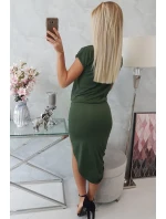 Asymetrické khaki šaty Asymetrické khaki šaty