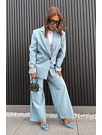 Dámské sandály na podpatku s mašlí Modré model 21997901 - Boto Dámské sandály na podpatku s mašlí Modré model 21997901 - Boto