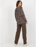 Halenka D73771M11081A černá a béžová