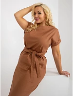 Šaty LK SK 508613.51P světle hnědé