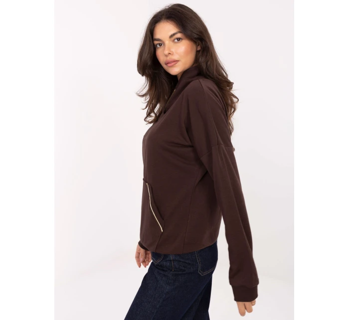 Bluza RV BL model 21334850 ciemny brązowy - FPrice Bluza RV BL model 21334850 ciemny brązowy - FPrice