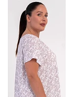Dámská noční košile s krátkým rukávem model 22405309 - Vienetta Dámská noční košile s krátkým rukávem model 22405309 - Vienetta