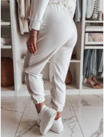 Dámské tepláky ELEGRA v barvě ecru FashionStreet UY2514