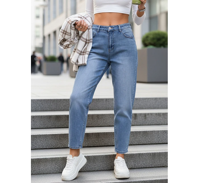 Jeansy damskie mom fit z wysokim stanem model 22102031 - FashionStreet