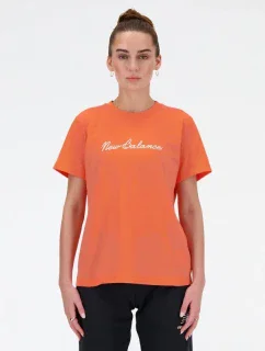 Tričko New Balance S/S Script Tee Gfr W WT41909GFR