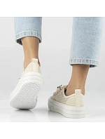 Dámské síťované tenisky na platformě béžové model 22116817 dámské - FILIPPO