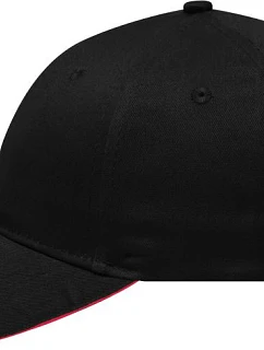 Daiber MB 6212 6 panelová sandwich kšiltovka 03.6212 black/red