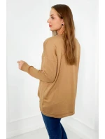 Svetr s předními kapsami Velbloud