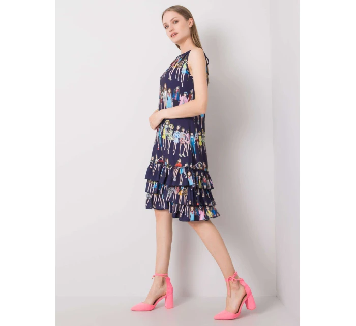 CHA šaty SK 0834.90P tmavě modré