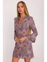 model 21296053 Šaty s potiskem a širokými manžetami model 2 - Moe