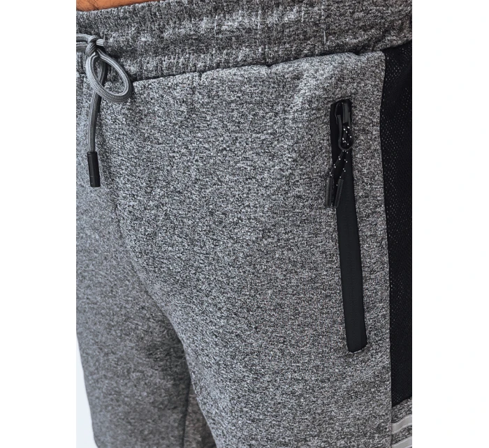 Pánské tmavě šedé teplákové šortky Dstreet SX2255 Pánské tmavě šedé teplákové šortky Dstreet SX2255