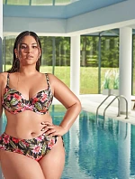 Plavková podprsenka Ava SK 218 Floral Maxi s plnými košíčky